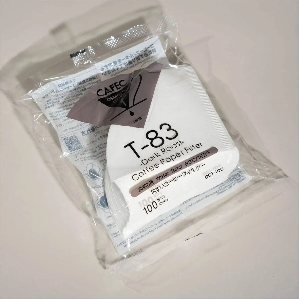 CAFEC Dark Roast Paper Coffee Filter (1 Cup, Size 01) Pour Over Equipment CAFEC