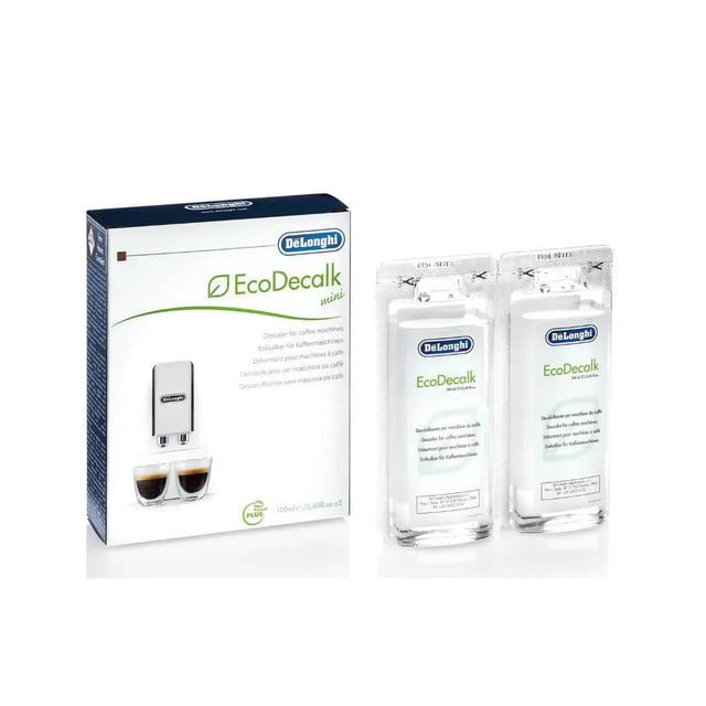 De'Longhi EcoDecalk Mini Descaling Solution Set 2x100mL DLSC200 (2x3.4 oz) Accessory DeLonghi