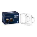 De'Longhi Long Coffee Glasses (Set of 2 250ml) DLSC320 Accessory DeLonghi