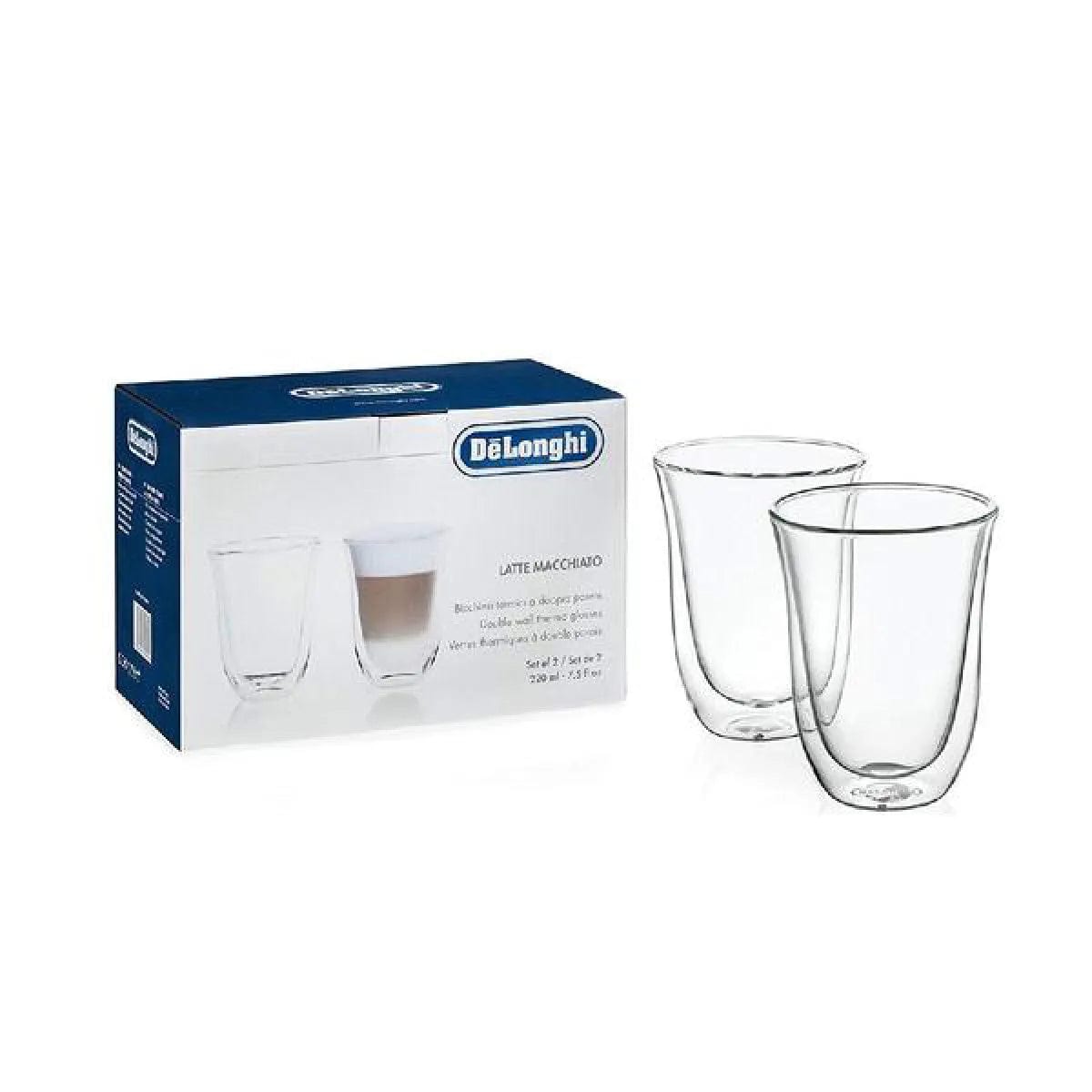 De'Longhi Double Walled Glassware (2x Espresso, 2x Cappuccino, 2x Latte) Bundle Kitchenware DeLonghi