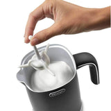 De'Longhi Distinta Electric Milk Frother Plus (EMF1BK) (Black Metal) Milk Frother DeLonghi