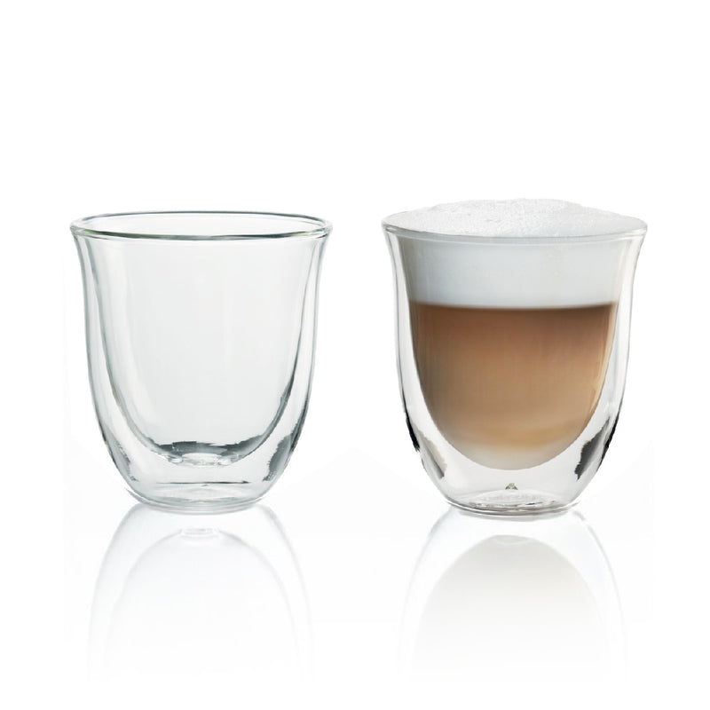DeLonghi Double Walled Cappuccino & Coffee Glasses (Set of 2)