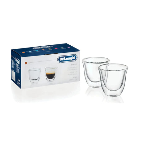 De'Longhi Double Walled Espresso Glasses (Set of 2) Kitchenware DeLonghi