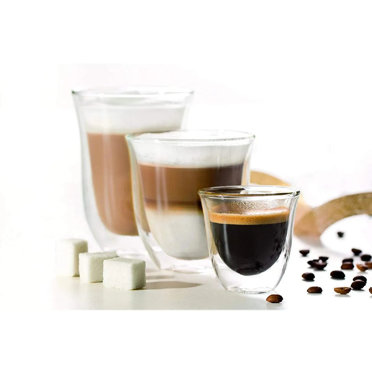 De'Longhi Double Walled Latte Macchiato Glasses (Set of 2) Kitchenware DeLonghi