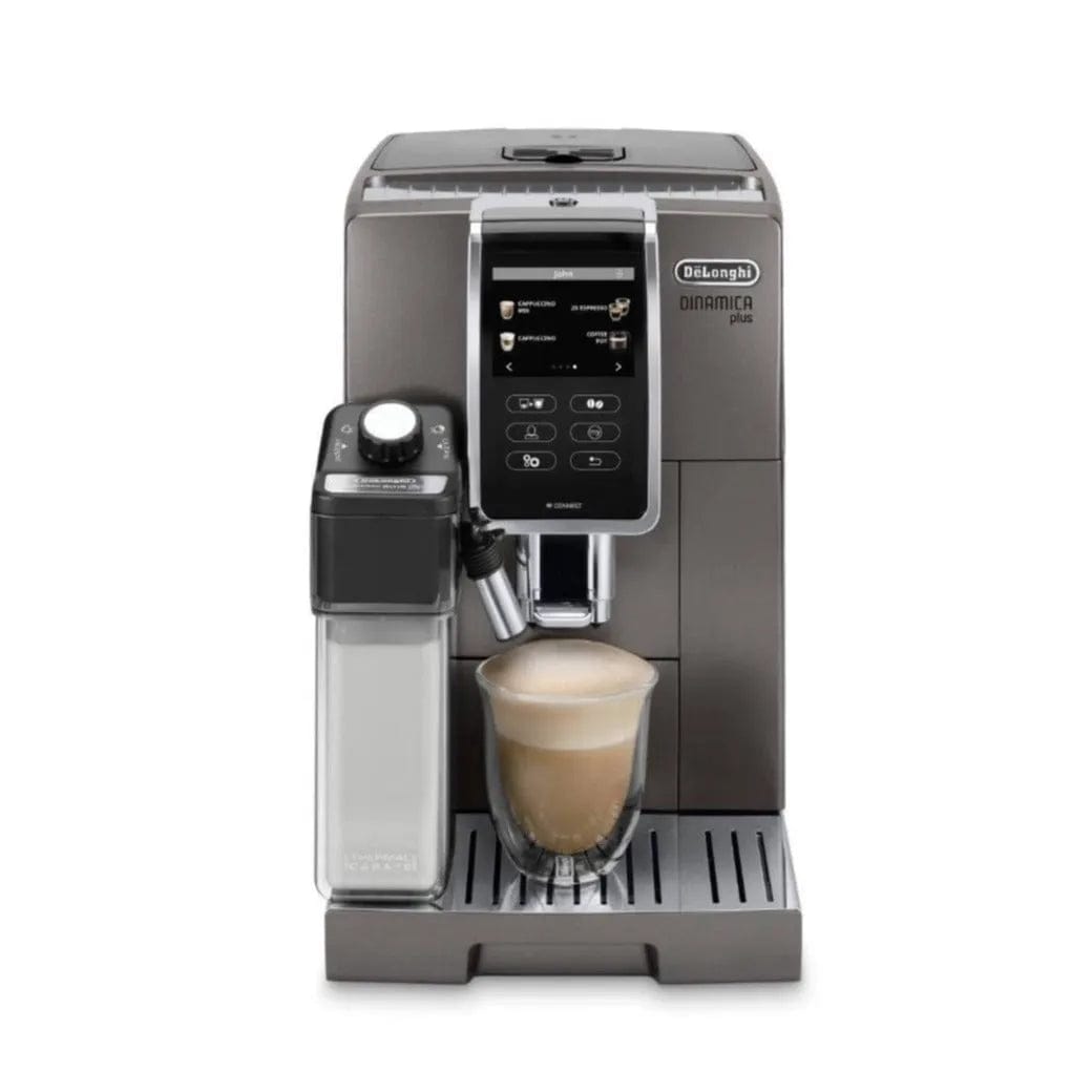 De'Longhi Dinamica PLUS Lattecrema, Super Automatic Espresso & Cappuccino Machine ECAM37095TI (Titanium) Super Automatic Espresso Machine DeLonghi