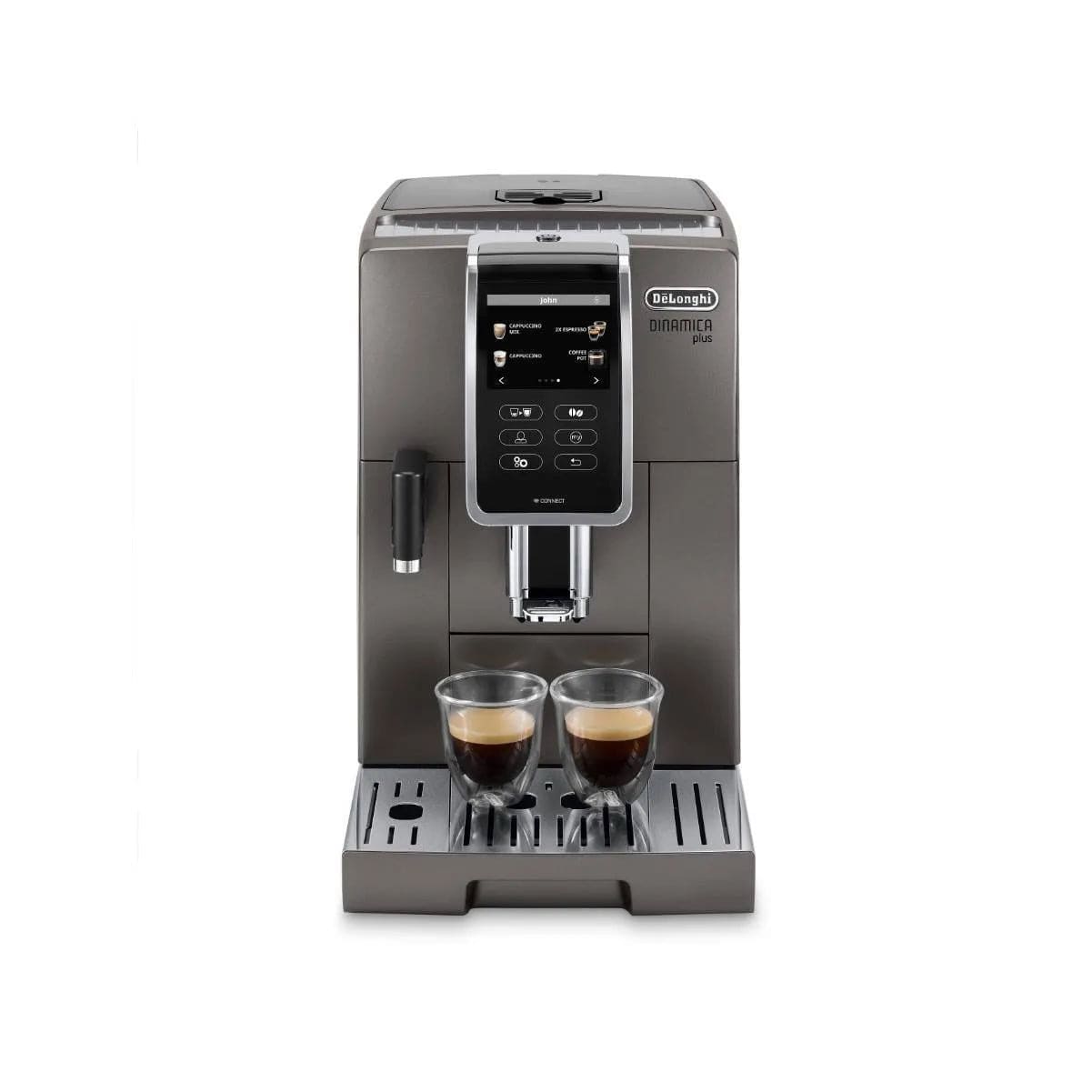 De'Longhi Dinamica PLUS Lattecrema, Super Automatic Espresso & Cappuccino Machine ECAM37095TI (Titanium) Super Automatic Espresso Machine DeLonghi