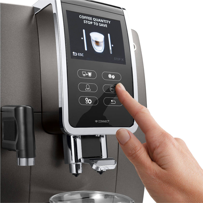 De'Longhi ECAM35075SI Dinamica with LatteCrema System and LCD Display,  Silver