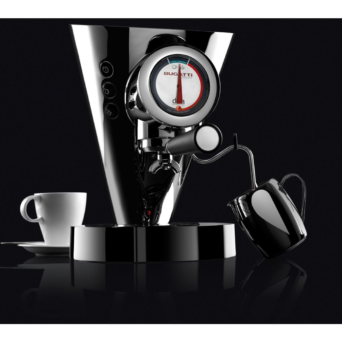 Bugatti Diva Evolution Espresso & Cappuccino Machine 15-EDIVAC (Chrome) Espresso Machine Bugatti
