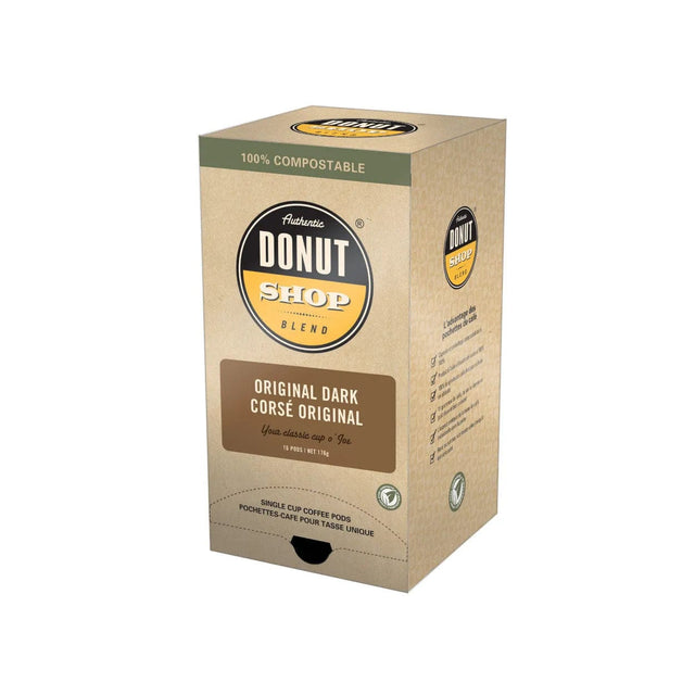Authentic Donut Shop Blend Dark Roast Pods Soft Coffee Pods Authentic Donut Shop