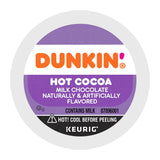 Dunkin' Donuts Milk Hot Chocolate Coffee K-Cup® Recyclable Pods (Case of 88) K-Cups Dunkin' Donuts