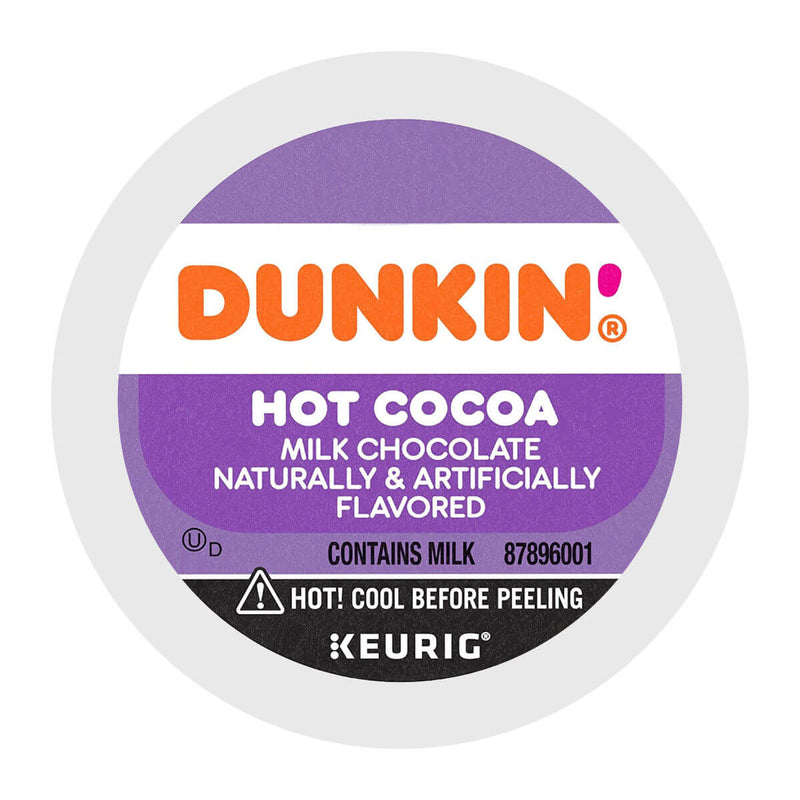 Dunkin' Donuts Milk Hot Chocolate Coffee K-Cup® Recyclable Pods (Case of 88)