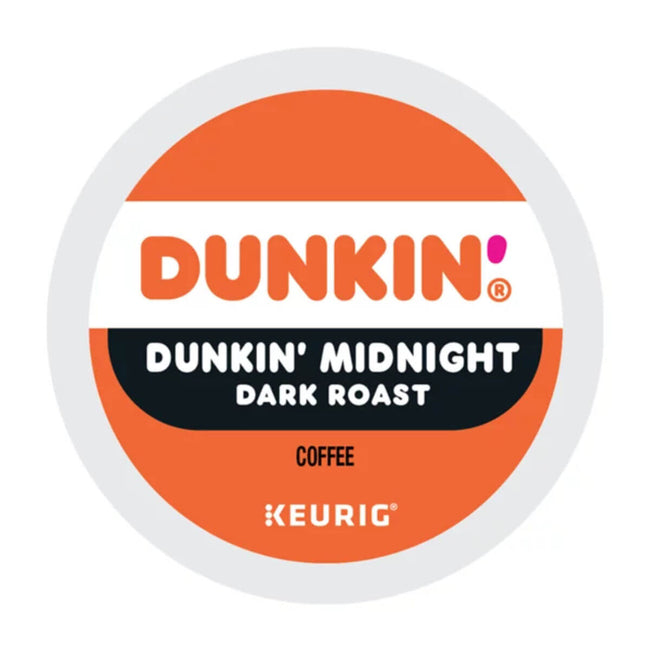 Dunkin' Donuts Midnight Dark Roast Coffee K-Cup® Recyclable Pods (Box of 22)