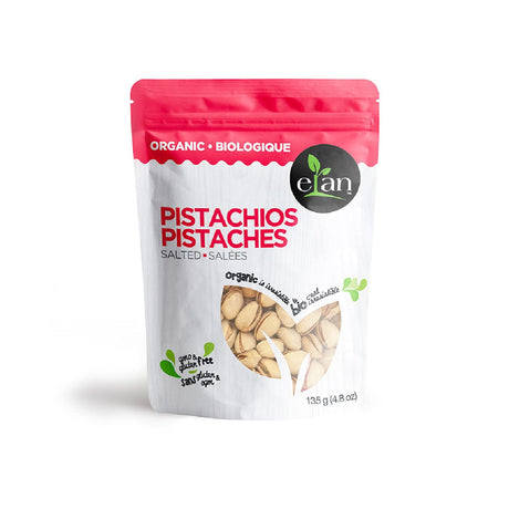 Elan Organic Raw Pistachios (No Shells) 135g Dried Fruits, Nuts and Seeds Elan