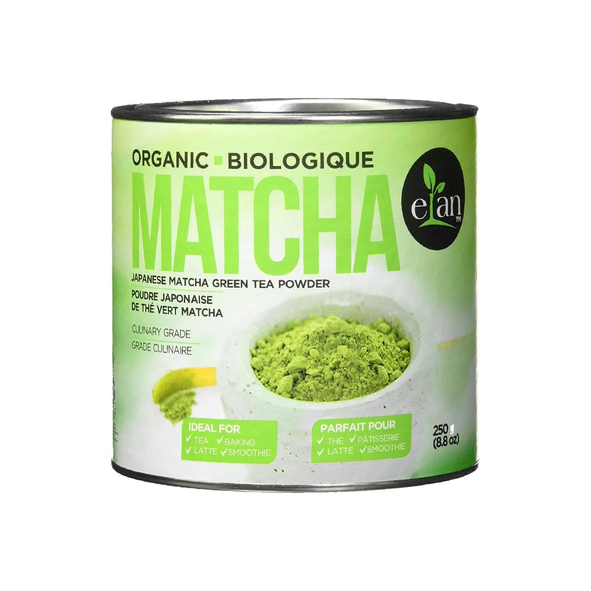 Elan Organic Japanese Matcha Green Tea Powder (250g / 8.8oz) Tea Elan