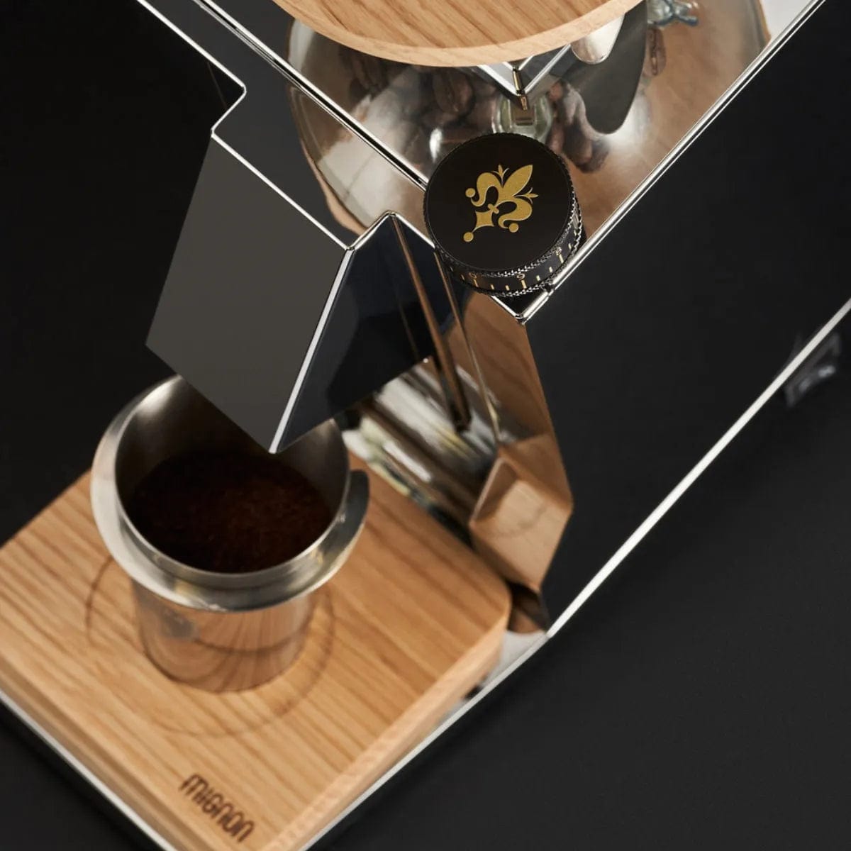 Eureka Oro Mignon Single Dose Grinder | Inclined To Zero Retention Grinder v1.1 (Chrome) Open Box 4337 Coffee Grinder Eureka