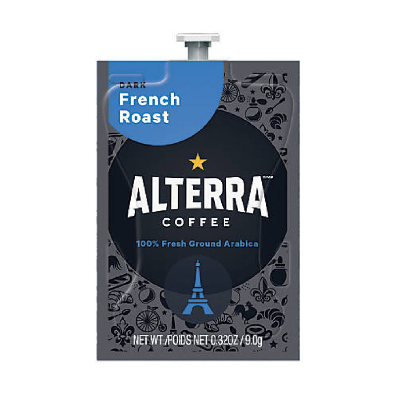 Flavia Alterra French Roast Decaf Dark Roast Coffee Freshpacks (Case of 100)