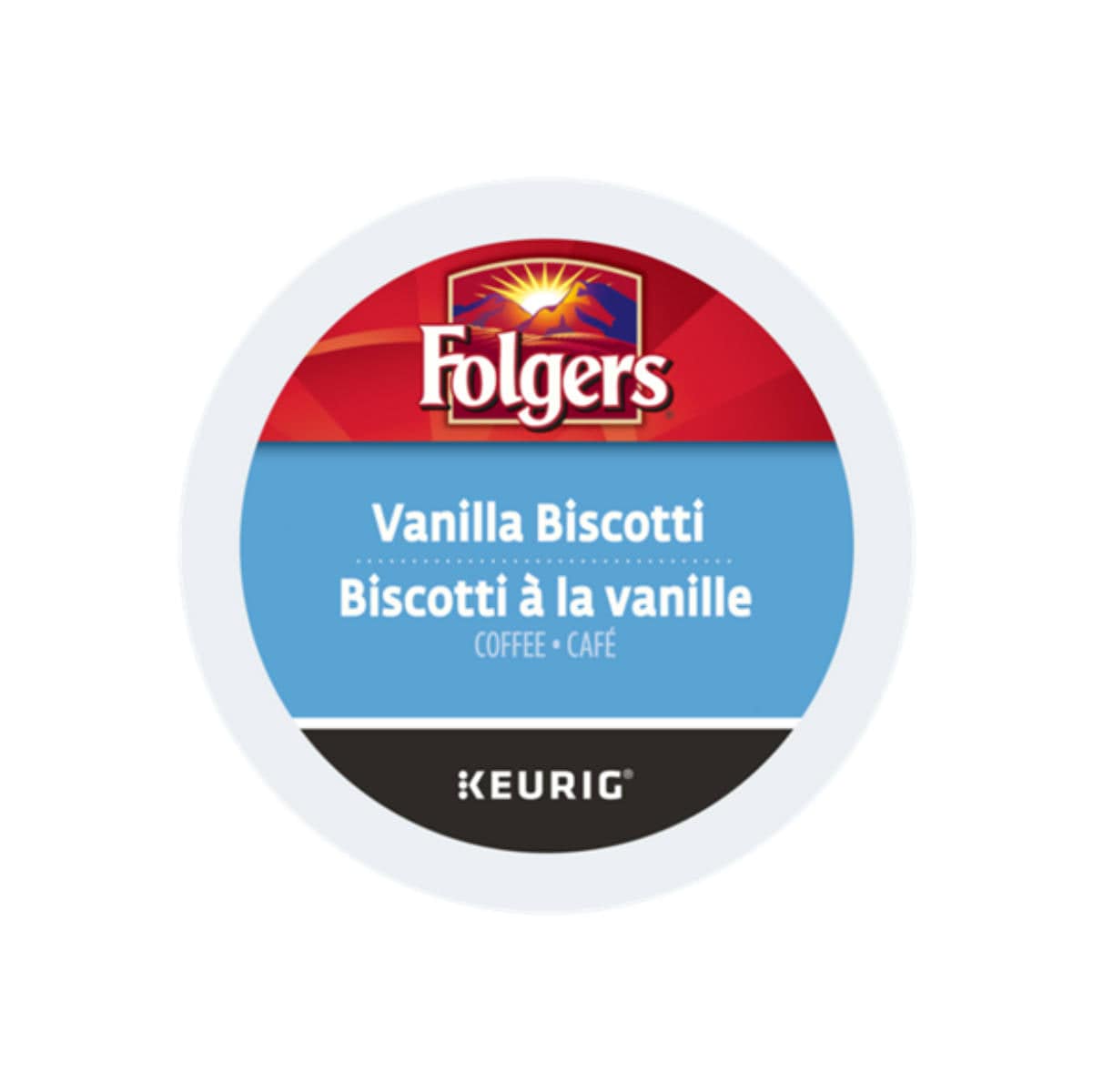Folgers Gourmet Selections: Vanilla Biscotti K-Cup® Recyclable Pods (Case of 96) K-Cups Folgers