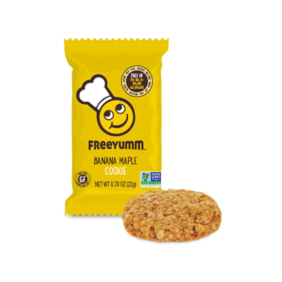 FreeYumm Banana Maple (Case of 42 Soft-Baked Cookies Individually Wrapped) Snacks & Treats FreeYumm