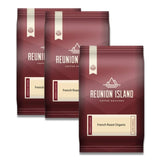 Reunion Island French Roast Whole Bean Coffee Value Pack(Box of 3) Whole Bean Coffee Reunion Coffee Roasters