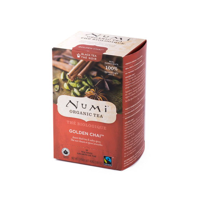 Numi Organic Golden Chai Tea Bags