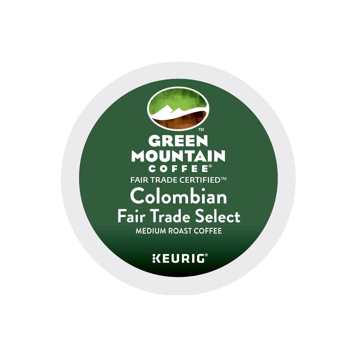 Green Mountain Fair Trade Colombia Select Single-Origin K-Cup® Recyclable Pods (Case of 96) K-Cups Green Mountain