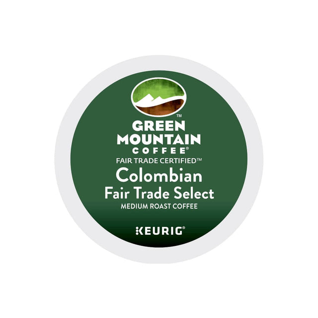 Green Mountain Fair Trade Colombia Select Single-Origin K-Cup® Recyclable Pods (Case of 96) K-Cups Green Mountain