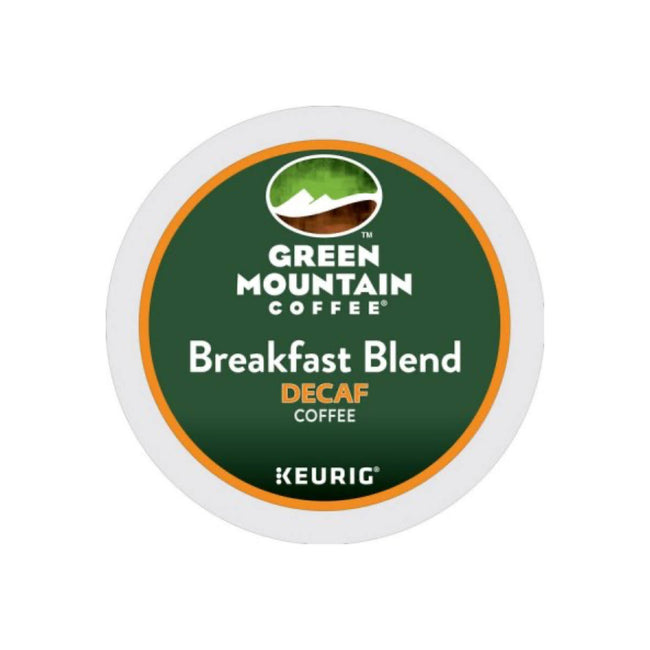 Green Mountain Decaf Breakfast Blend K-Cup® Recyclable Pods (Case of 96)