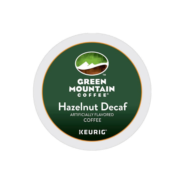 Green Mountain Decaf Hazelnut K-Cup® Recyclable Pods (Case of 96) K-Cups Green Mountain
