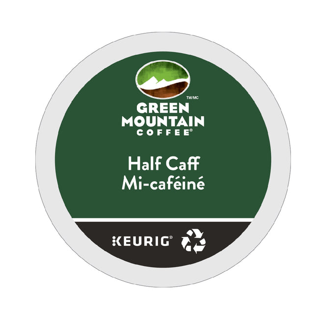 Green Mountain Half-Caff K-Cup® Recyclable Pods (Box of 24)