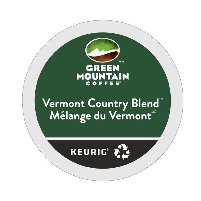 Green Mountain Vermont Country Blend K-Cup® Recyclable Pods (Case of 96)