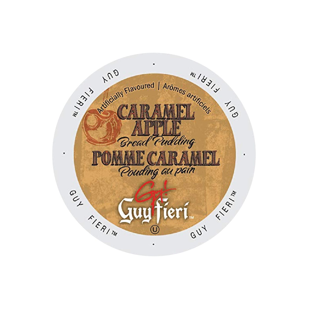 Guy Fieri Caramel Apple Bread Pudding Single-Serve Coffee Pods (Box of 24) K-Cups Guy Fieri