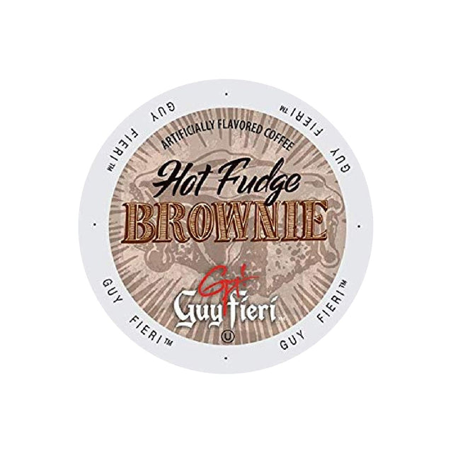 Guy Fieri Hot Fudge Brownie Single-Serve Coffee Pods (Box of 24) K-Cups Guy Fieri