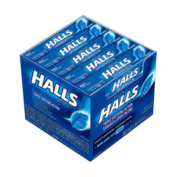 Halls Triple Soothing Action Cough Drops Bulk (20 Packs of 9)