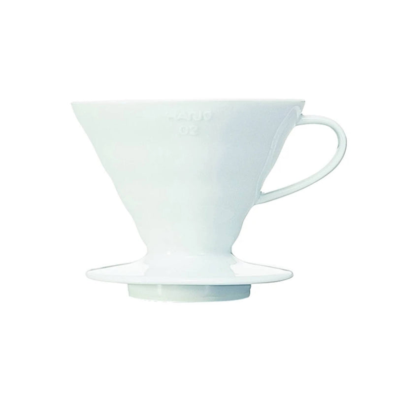 Hario V60 Ceramic Coffee Dripper (Size 02, White)