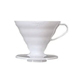 Hario V60 Plastic Coffee Dripper (Size 02, White) Pour Over Equipment Hario