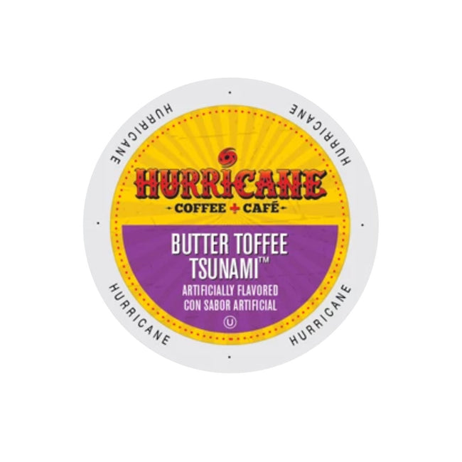 Hurricane Coffee Butter Toffee Tsunami Single-Serve Pods (Case of 96)