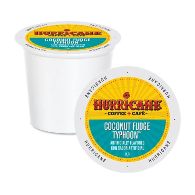Hurricane Coffee Coconut Fudge Typhoon Single-Serve Pods (Case of 96)