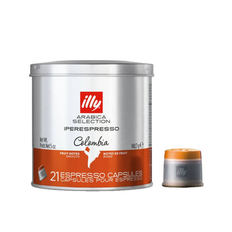 Illy Iperespresso Colombia Arabica Selection Espresso Capsules (21 Ct. Tin) Illy Iperespresso Capsules Illy