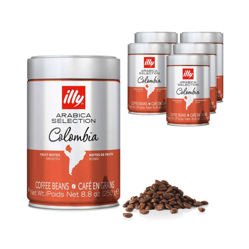 Illy Arabica Selection Colombia Coffee Beans (Case of 6)