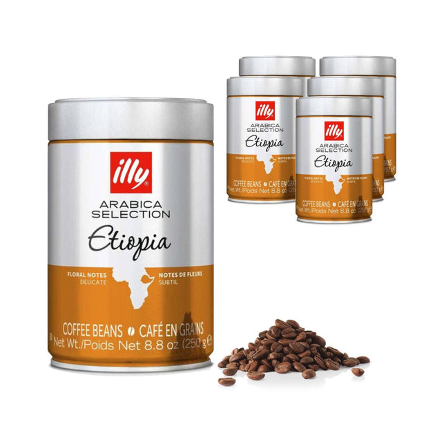 Illy Arabica Selection Etiopia Coffee Beans (Case of 6) Whole Bean Coffee Illy