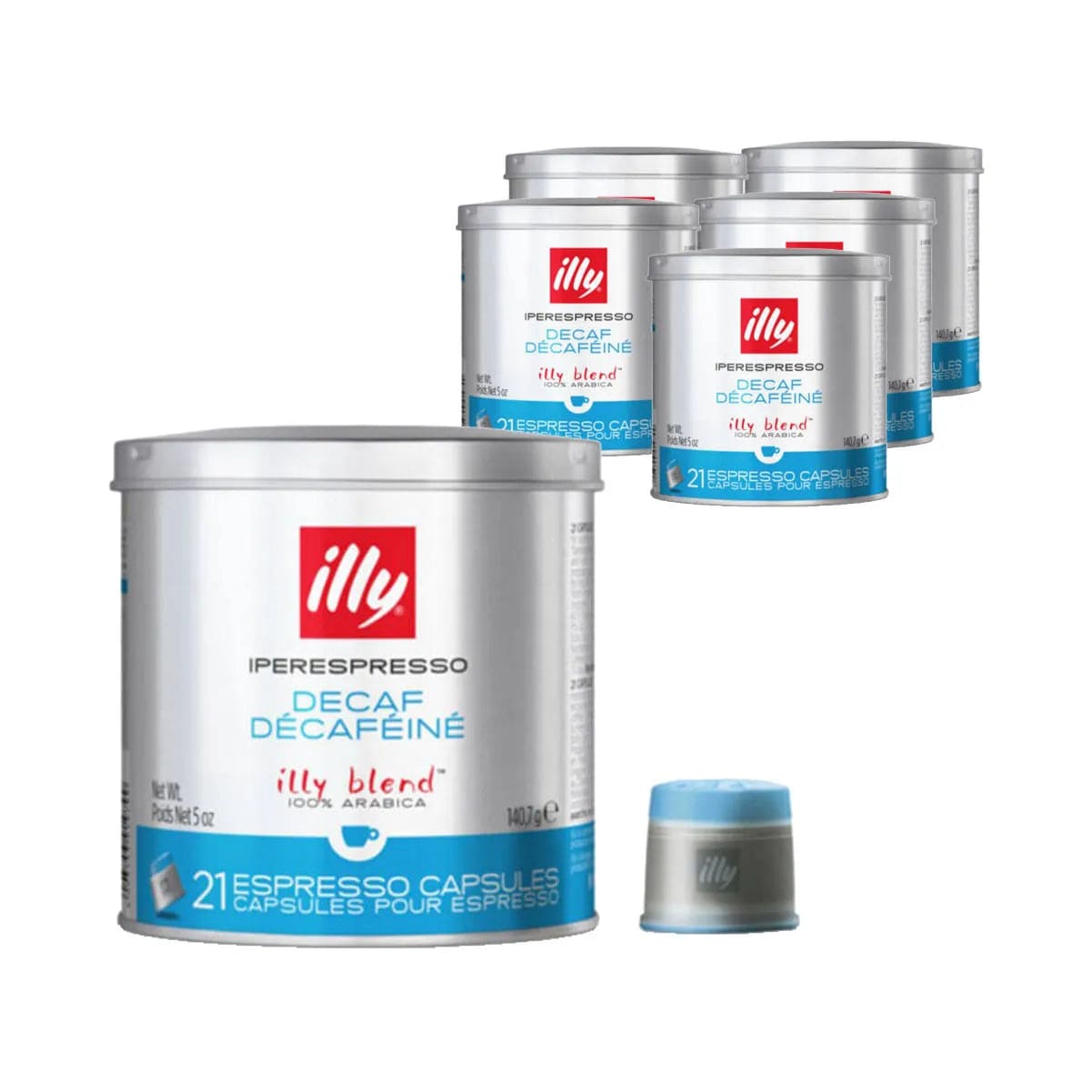 Illy Iperespresso Capsules Decaf Classico Medium Espresso Coffee (Case of 126) Illy Iperespresso Capsules Illy