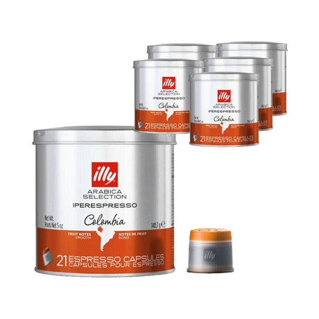Illy Iperespresso Colombia Arabica Selection Espresso Capsules (Bulk Case of 126) Illy Iperespresso Capsules Illy