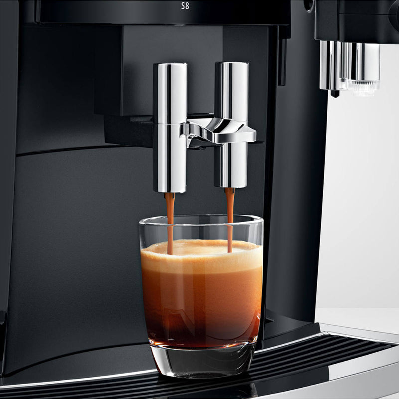 Jura S8 Super Automatic Coffee & Espresso Machine (Piano Black) 15358 with  Free $150 Gift Card – Home Coffee Solutions