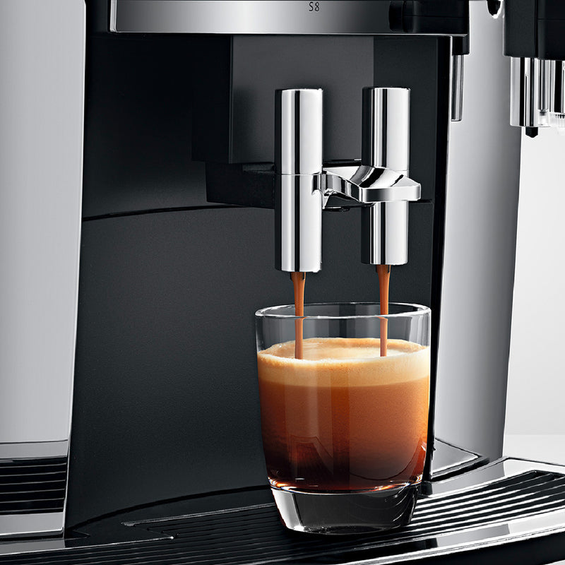 Jura S8 Super Automatic Coffee & Espresso Machine 15212 (Chrome) - OPEN BOX, UNUSED