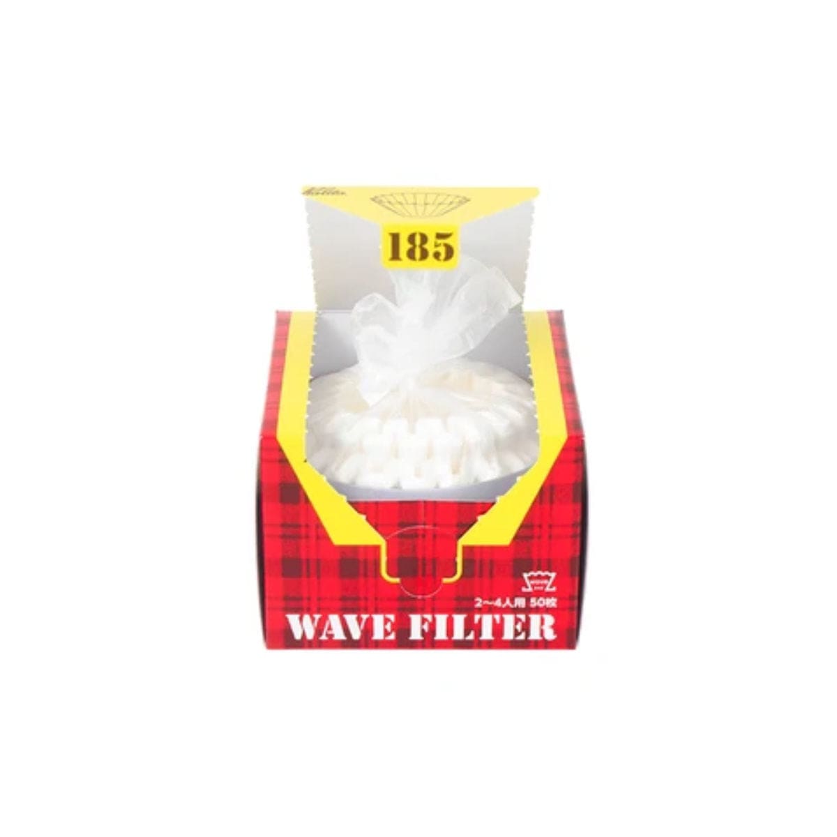 Kalita Wave 185 Coffee Filters White (50) Pour Over Equipment Kalita