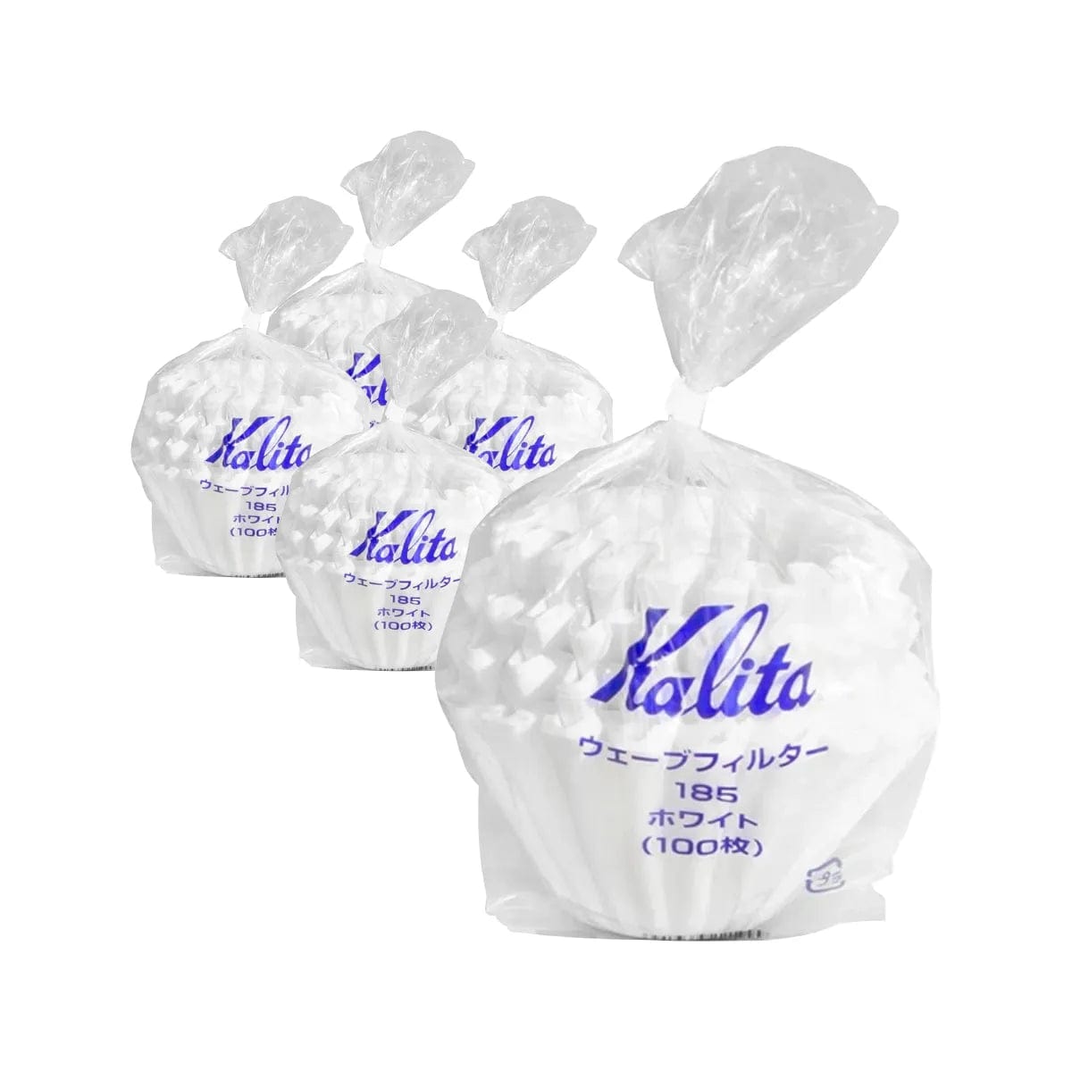 Kalita Wave 185 Coffee Filters White Bulk Value Pack (500) Pour Over Equipment Kalita