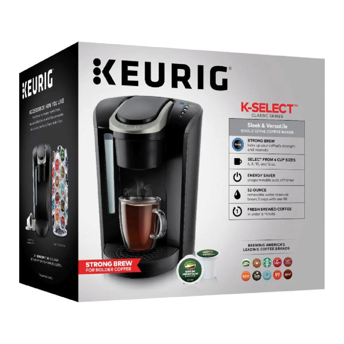 Keurig K-Select Single Serve Coffee Maker (Matte Black) Keurig Machine Keurig
