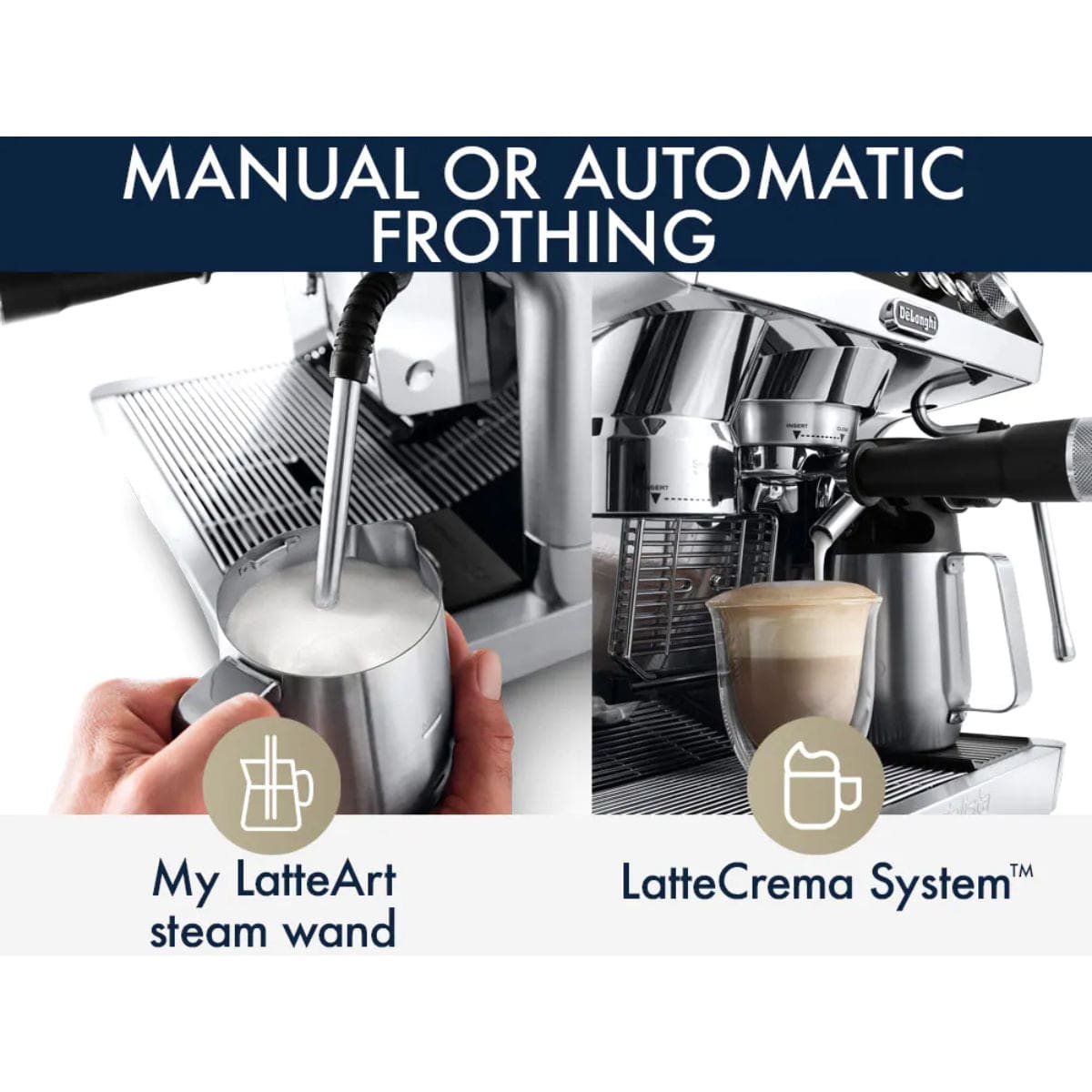 De'Longhi La Specialista Maestro Espresso Machine with LatteCrema EC9665M (Silver) Espresso Machine DeLonghi