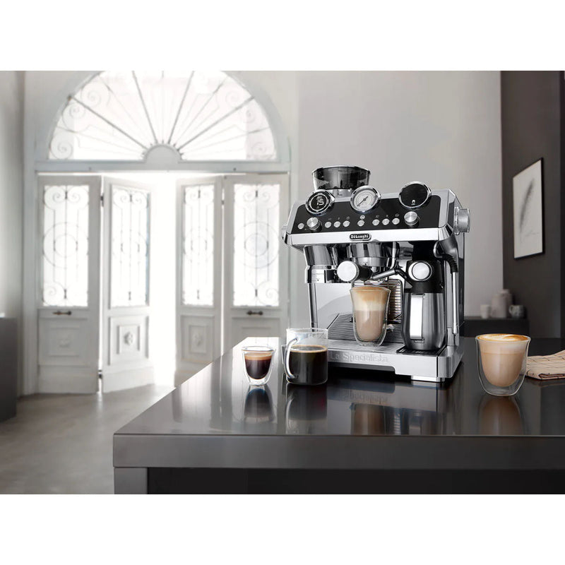 DeLonghi La Specialista Maestro Espresso Machine with LatteCrema EC9665M (Silver) - OPEN BOX, UNUSED
