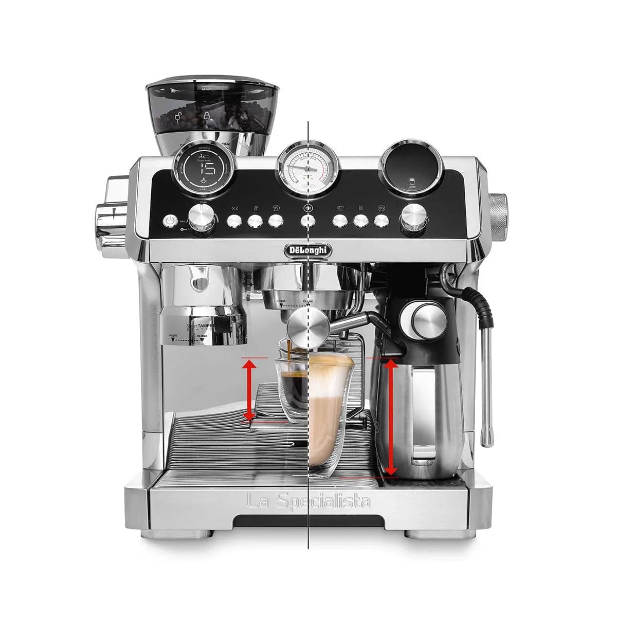 De'Longhi La Specialista Maestro Espresso Machine with LatteCrema EC9665M (Silver) Espresso Machine DeLonghi
